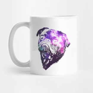 Cool Pug Dog Galaxy Shirt Mug